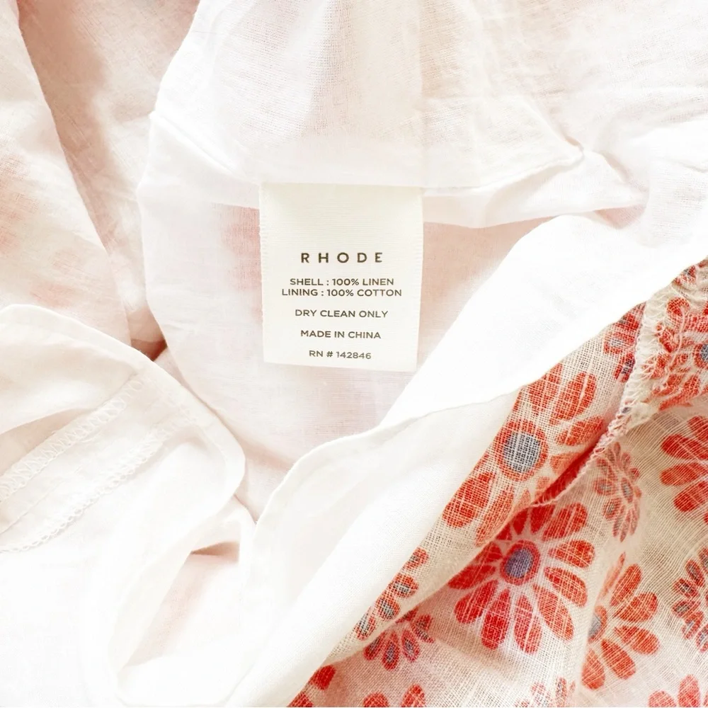 RHODE Mariana Linen Mini Dress | 2 - Picture 10 of 12